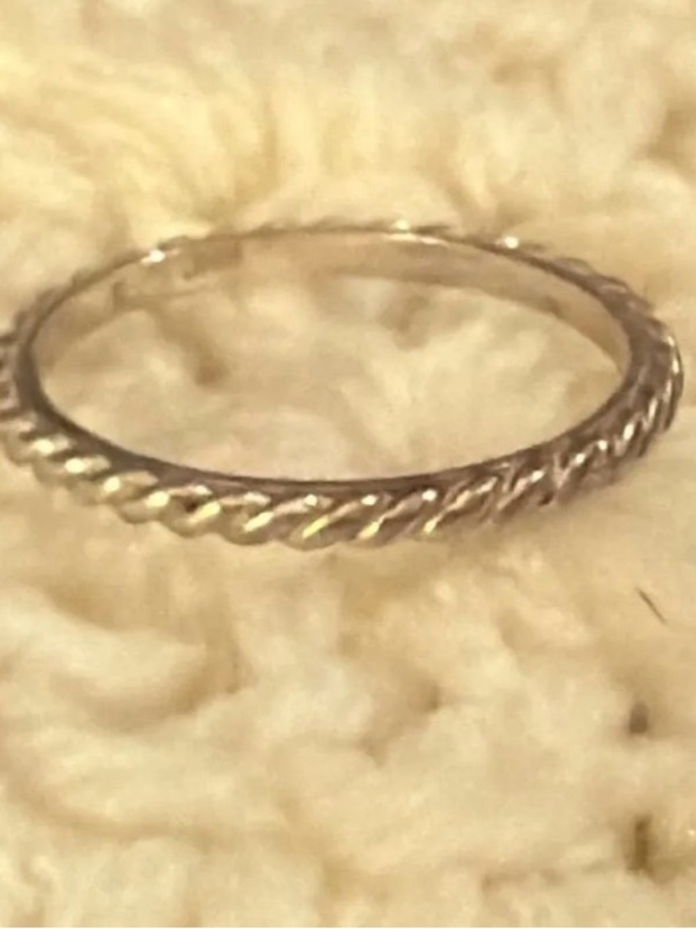 Silpada Sterling Silver .925 Twisted Rope Stacking Ring Size 9.25 | JW-002
